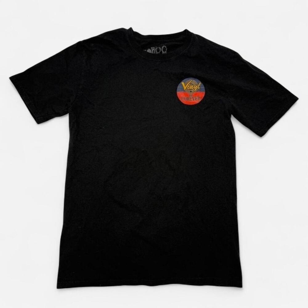 Taboo Vinyl Is Forever Graphic T-Shirt Men’s Medium Black Record Music Tee